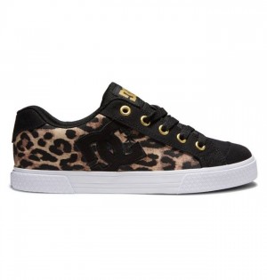 DC Chelsea Essentials Dam Svarta Leopard | ODTS-46157