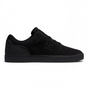 DC Crisis 2 Suede Skateskor Herr Svarta Svarta Svarta | ALRD-94570