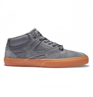 DC Kalis Vulc MID Mid-Top Skateskor Herr Grå | GOND-61297