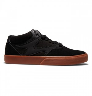 DC Kalis Vulc MID Mid-Top Skateskor Herr Svarta Svarta | VAHB-21306