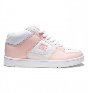 DC Manteca 4 MID Mid-Top Sneakers Dam Vita Rosa | EPZG-46532