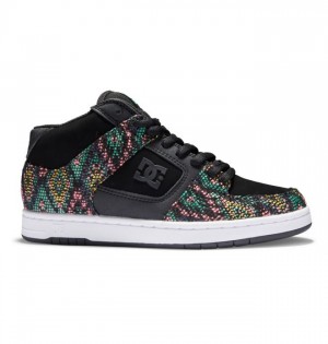 DC Manteca 4 Mid-Top LE Canvas Sneakers Dam Svarta Olika Färger | EGLI-23845