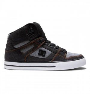 DC Pure High-Top Essentials Herr Svarta Svarta | DEMA-69435