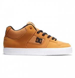 DC Pure MID Mid-Top Sneakers Herr Bruna Svarta | QMPI-07862