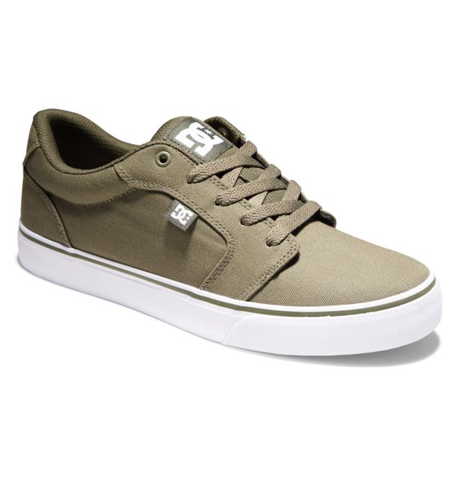 DC Anvil Canvas Essentials Herr Olivgröna Vita | LXFN-20845