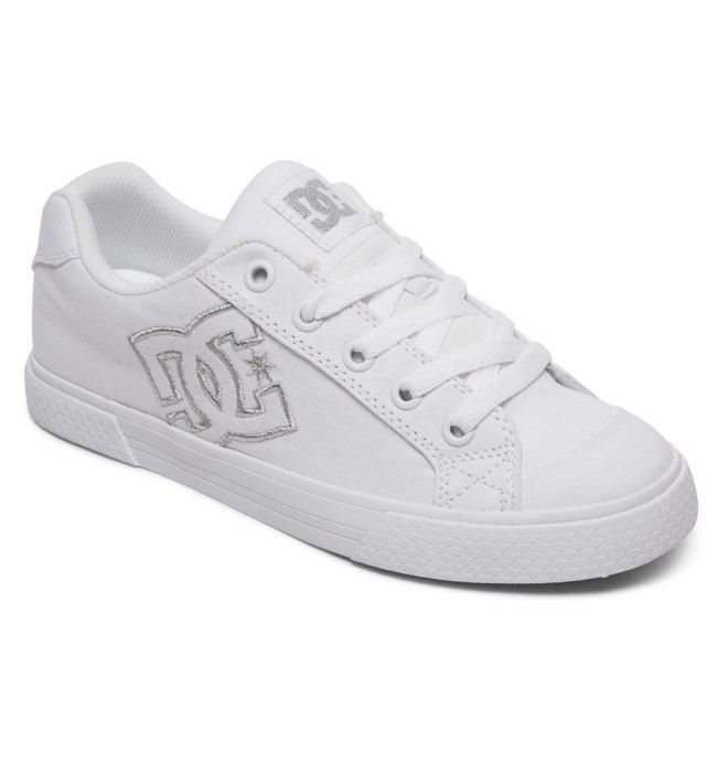 DC Chelsea Canvas Sneakers Dam Vita Silver | LFWR-92364