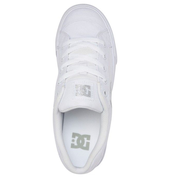 DC Chelsea Canvas Sneakers Dam Vita Silver | LFWR-92364