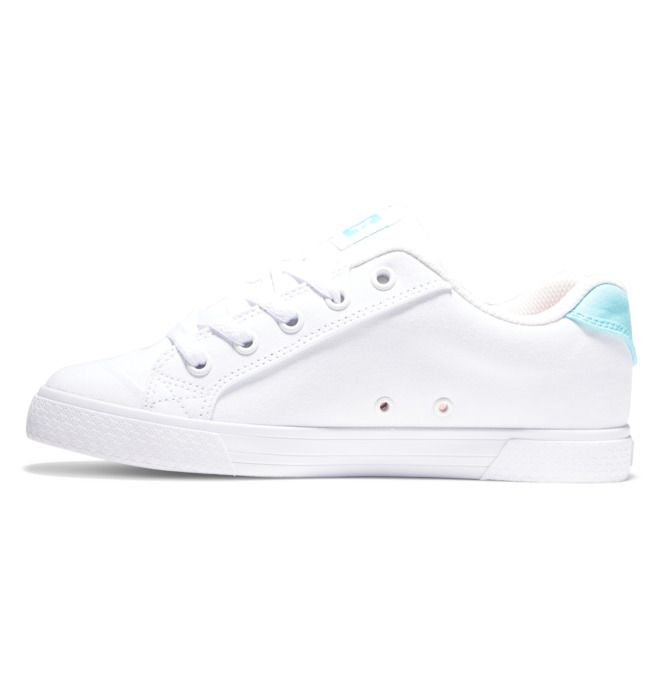 DC Chelsea Sneakers Dam Vita Blå | NFBO-93857