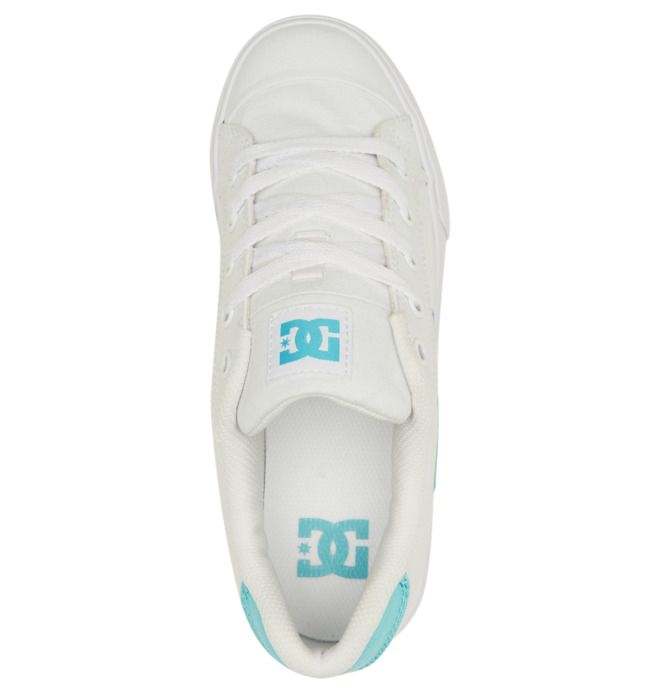 DC Chelsea Sneakers Dam Vita Blå | NFBO-93857