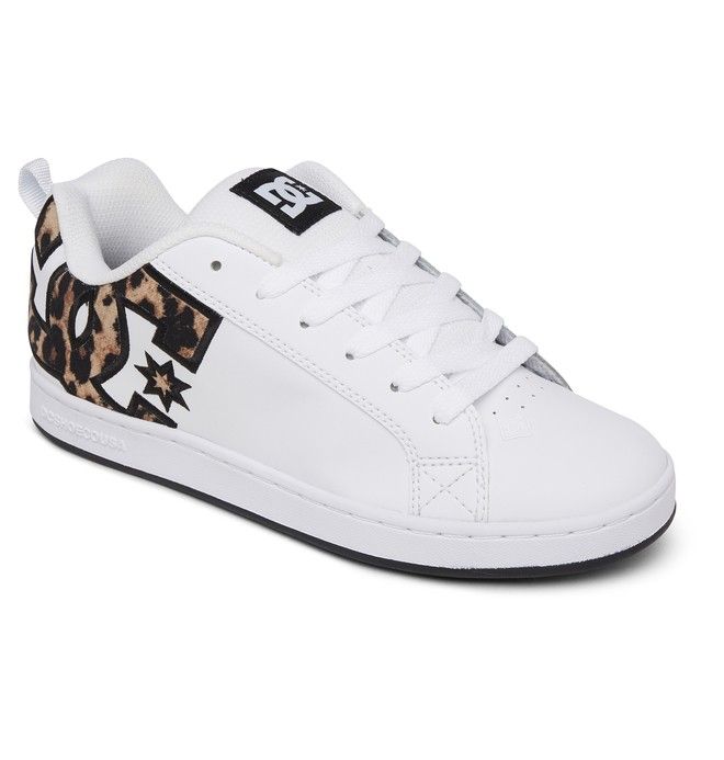 DC Court Graffik Sneakers Dam Leopard | YKSZ-12540