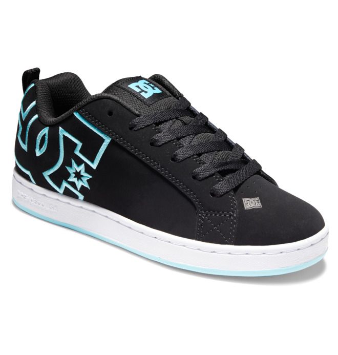 DC Court Graffik Sneakers Dam Svarta Blå | YBGX-38156