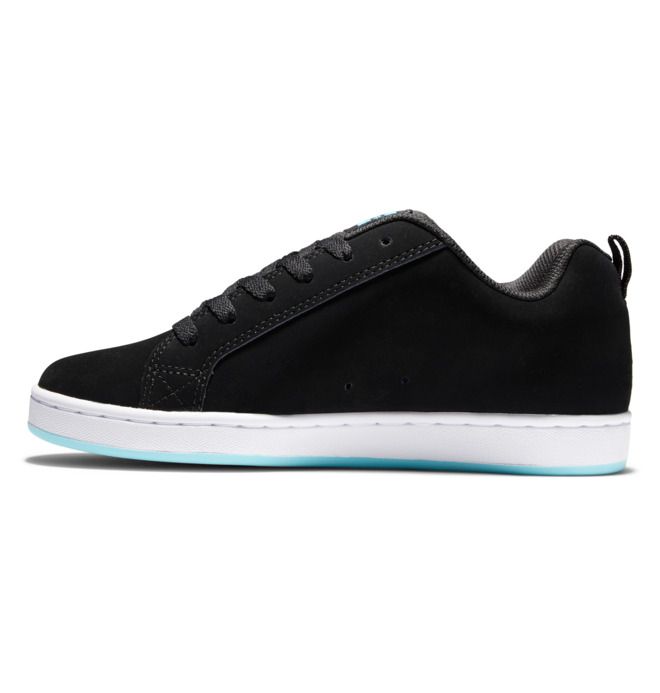 DC Court Graffik Sneakers Dam Svarta Blå | YBGX-38156