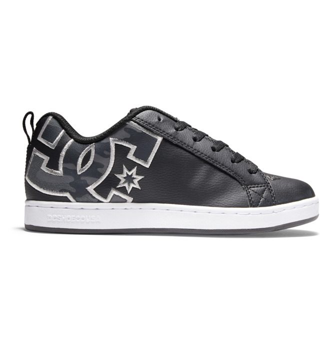 DC Court Graffik Sneakers Dam Svarta Camo | LZCY-65214