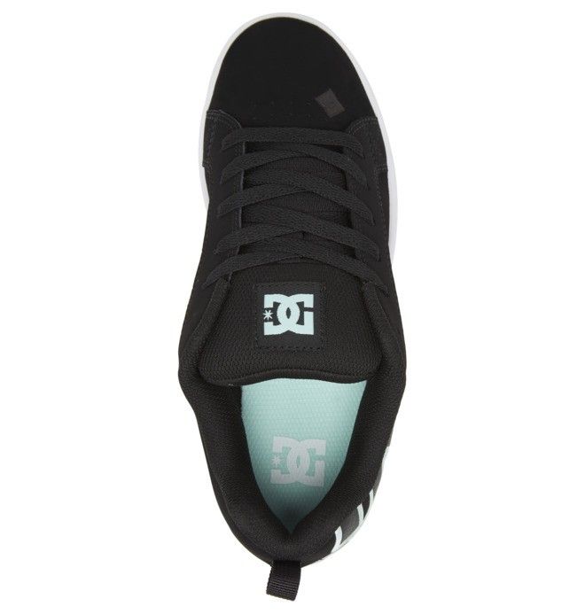 DC Court Graffik Sneakers Dam Svarta Gröna | ICVU-10684