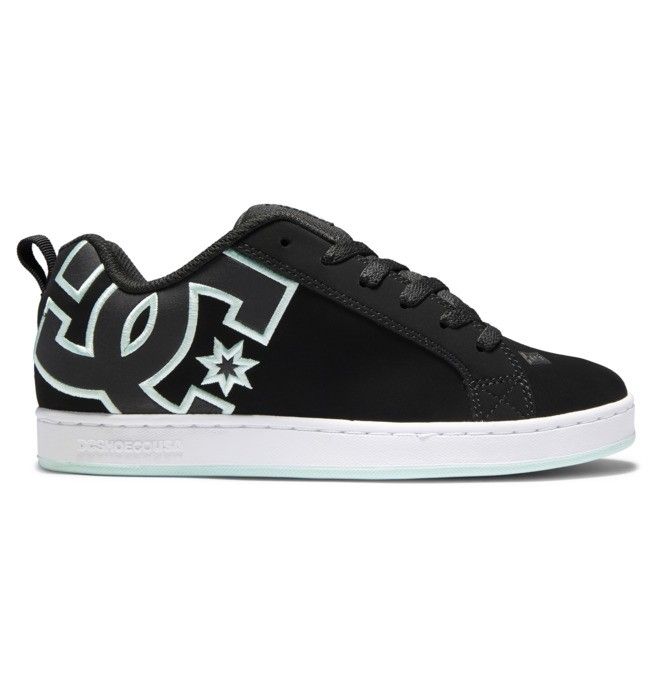 DC Court Graffik Sneakers Dam Svarta Gröna | ICVU-10684