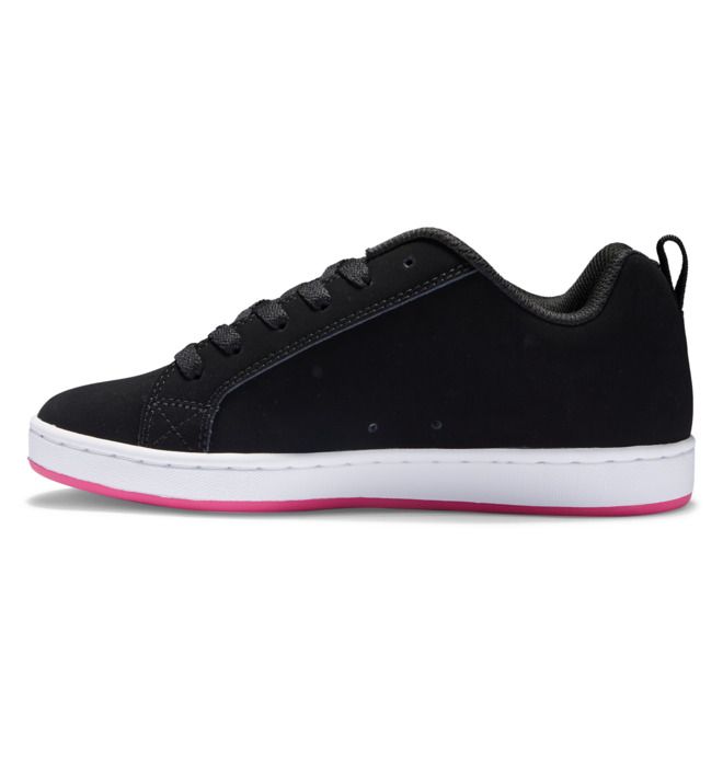 DC Court Graffik Sneakers Dam Svarta Rosa Rosa | ROKX-13072