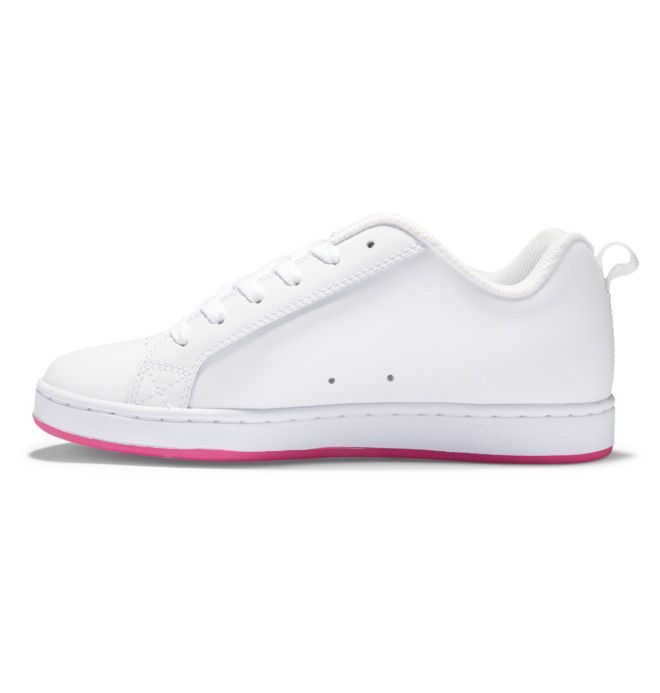 DC Court Graffik Sneakers Dam Svarta Vita Rosa | XGIL-41738