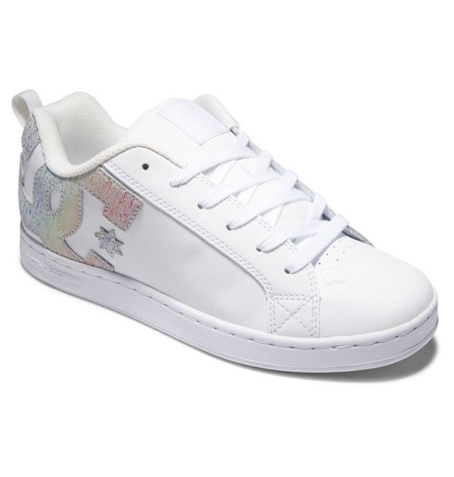 DC Court Graffik Sneakers Dam Vita Olika Färger | ENYI-12375