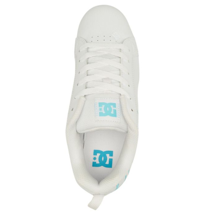 DC Court Graffik Sneakers Dam Vita Vita Blå | JAKU-03728