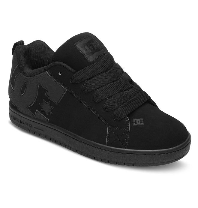 DC Court Graffik Sneakers Herr Svarta Svarta Svarta | TQSZ-53678