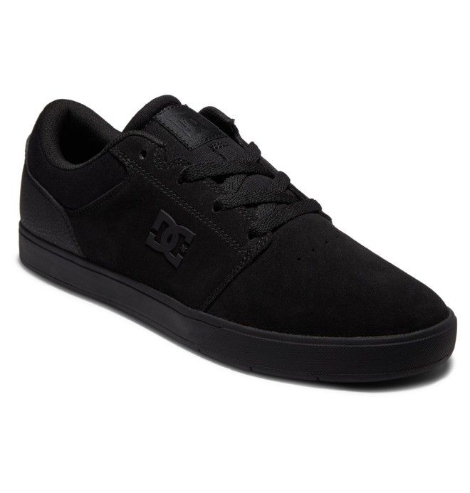 DC Crisis 2 Suede Skateskor Herr Svarta Svarta Svarta | ALRD-94570