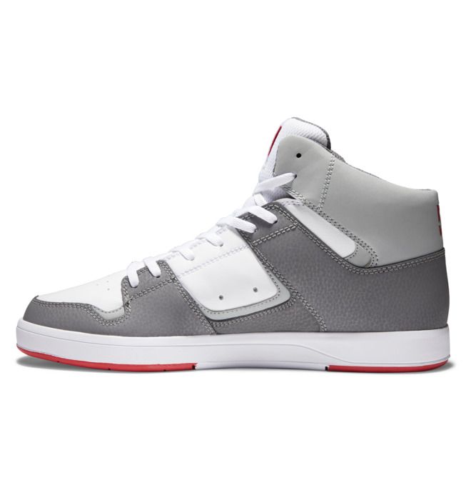 DC Cure High-Top Sneakers Herr Vita Grå Röda | YRIX-72834