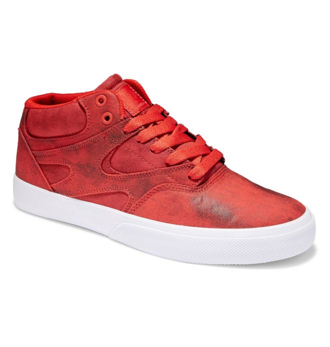 DC Kalis Vulc MID Mid-Top Skateskor Herr Röda | OLHP-98167