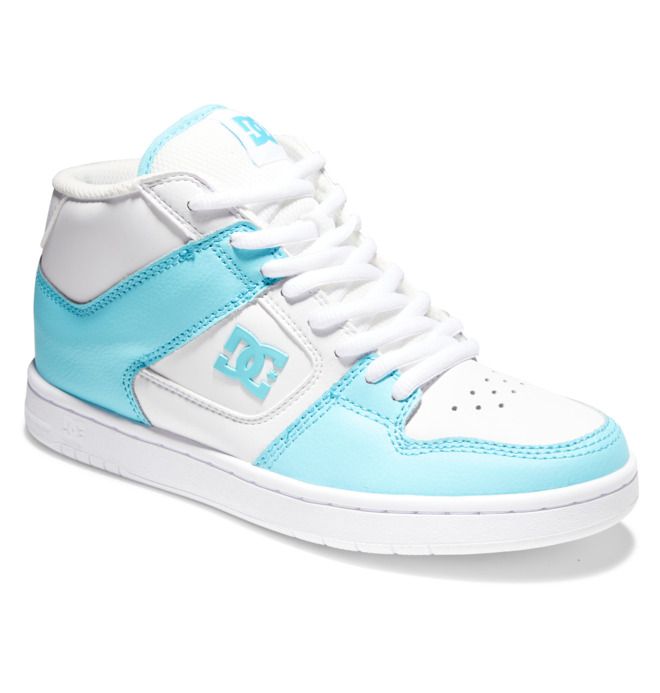 DC Manteca 4 MID Mid-Top Sneakers Dam Vita Blå | RNKC-16542