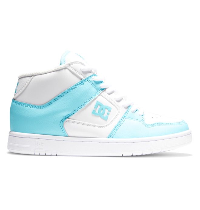 DC Manteca 4 MID Mid-Top Sneakers Dam Vita Blå | RNKC-16542