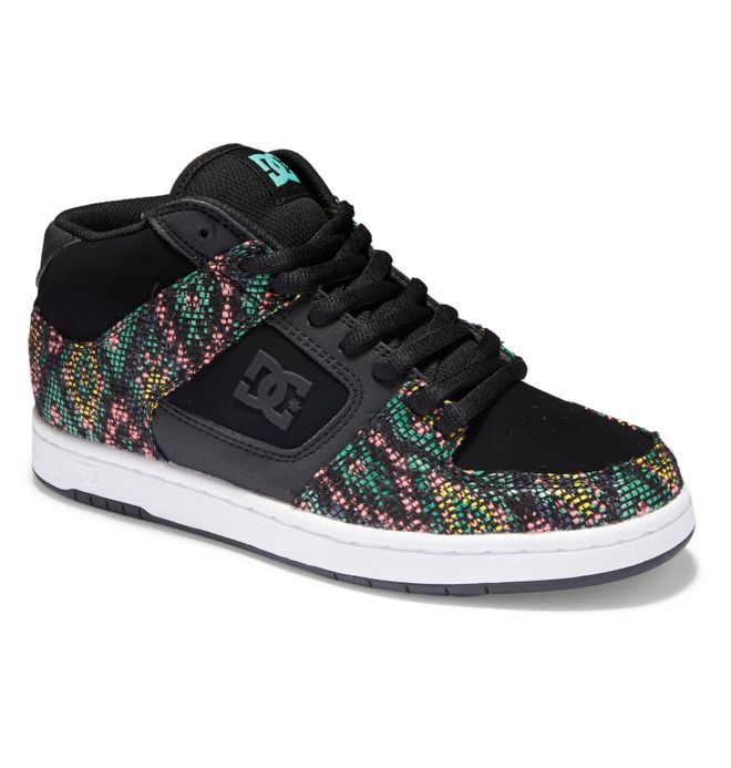 DC Manteca 4 Mid-Top LE Canvas Sneakers Dam Svarta Olika Färger | EGLI-23845