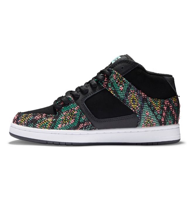 DC Manteca 4 Mid-Top LE Canvas Sneakers Dam Svarta Olika Färger | EGLI-23845