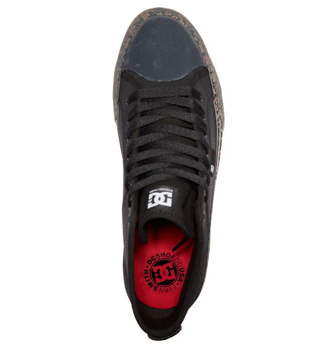 DC Manual HI High-Top Evan Smith Sneakers Herr Svarta Svarta Röda | AULI-20957