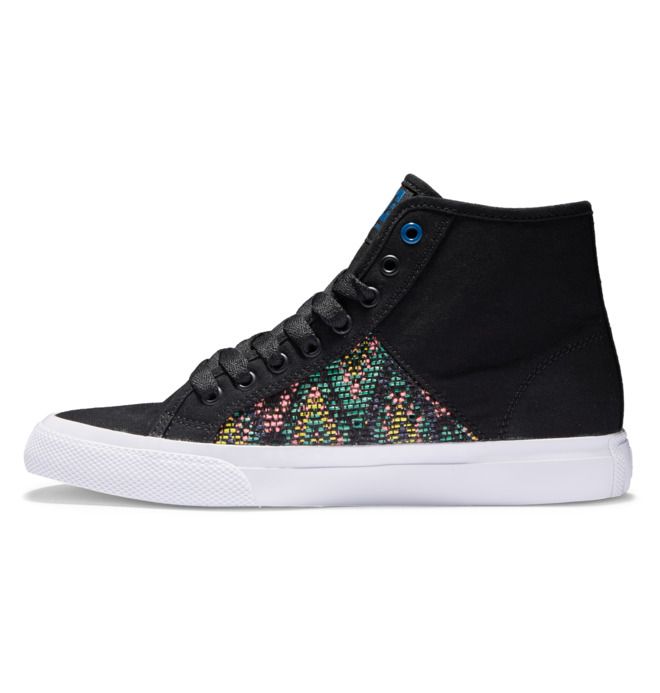 DC Manual HI High-Top LE Canvas Sneakers Dam Blå | IFQU-39184