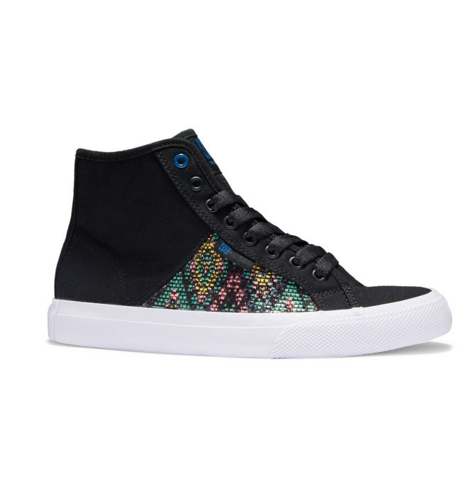 DC Manual HI High-Top LE Canvas Sneakers Dam Blå | IFQU-39184