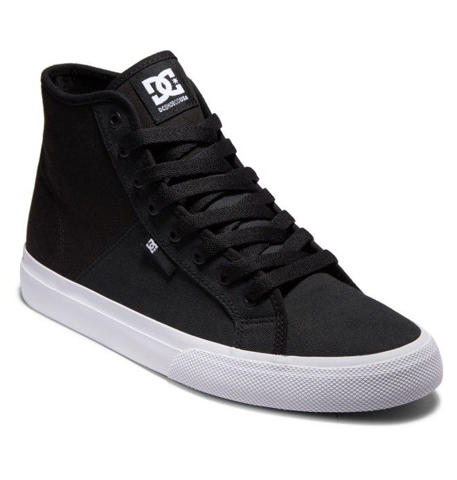 DC Manual HI High-Top Refibra Sneakers Herr Svarta Vita | KZXE-10428