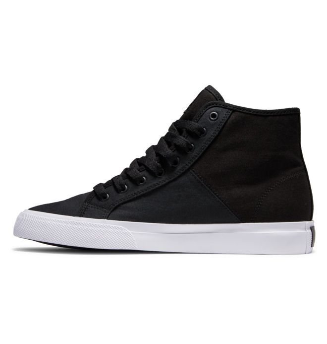 DC Manual HI High-Top Refibra Sneakers Herr Svarta Vita | KZXE-10428