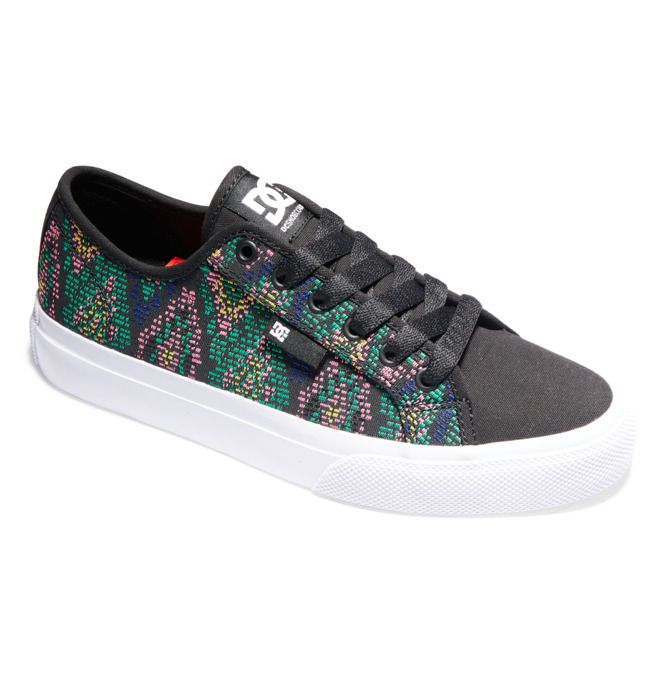 DC Manual LE Canvas Sneakers Dam Blå | DNCM-83961