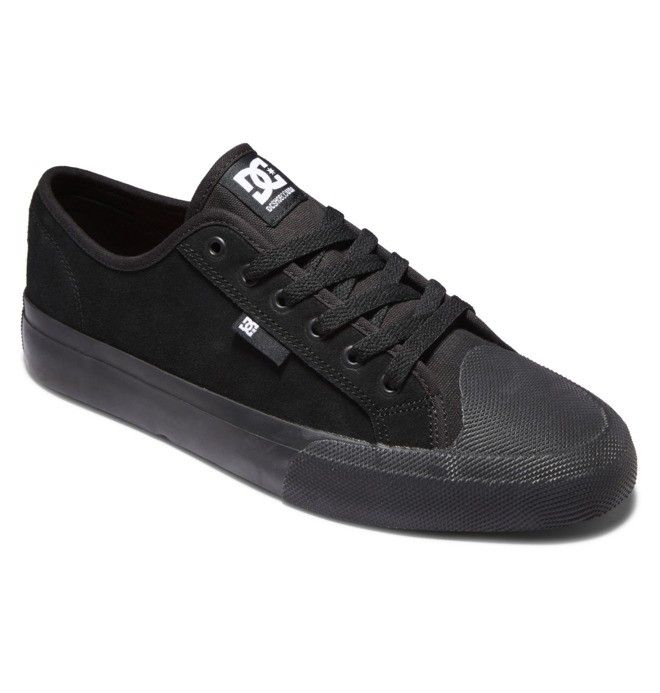 DC Manual RT S Suede Skate Sneakers Herr Svarta | KGJT-15796