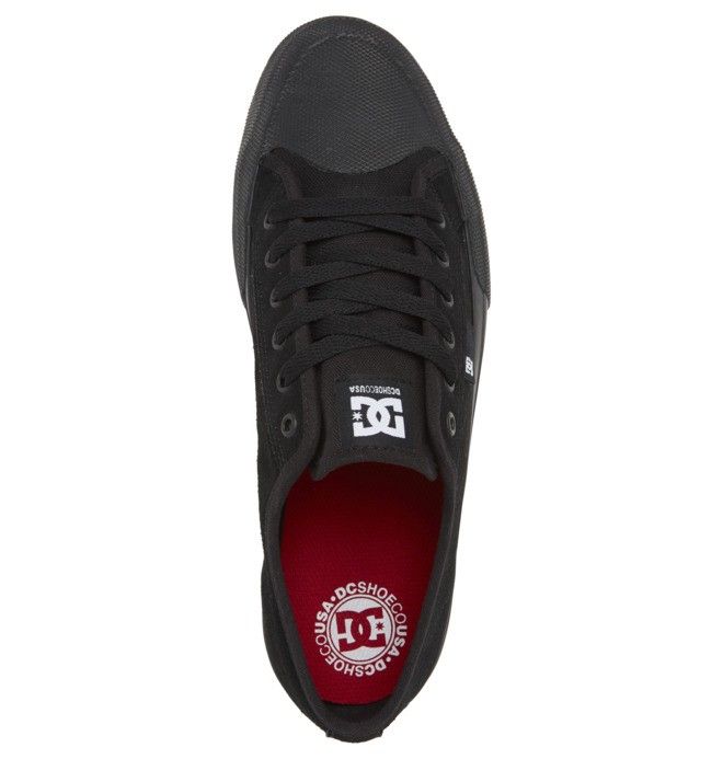 DC Manual RT S Suede Skate Sneakers Herr Svarta | KGJT-15796