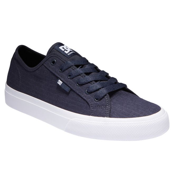 DC Manual SE Canvas Sneakers Herr Marinblå Vita | YOFN-60541