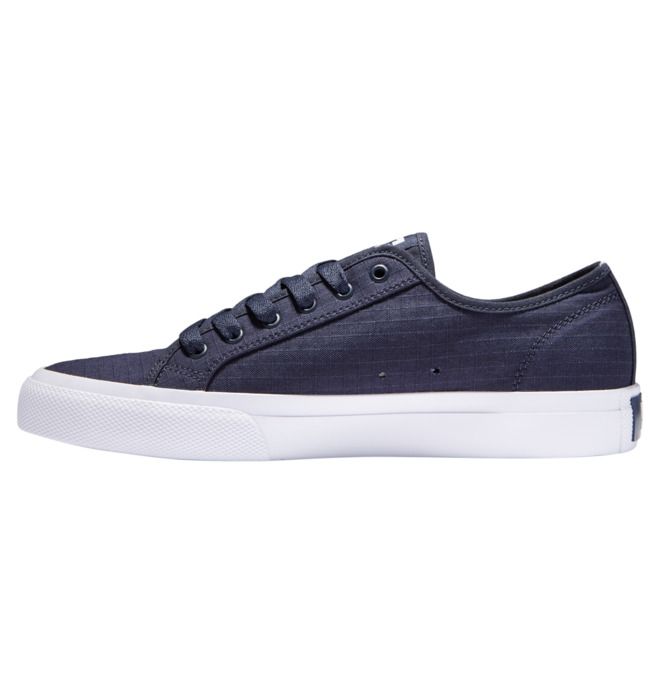 DC Manual SE Canvas Sneakers Herr Marinblå Vita | YOFN-60541