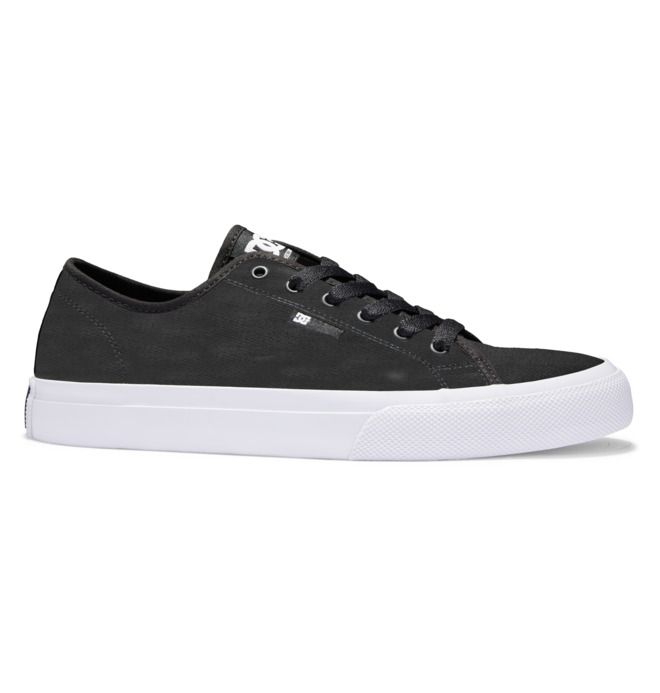 DC Manual SE Canvas Sneakers Herr Svarta Vita Svarta | NOLB-43210