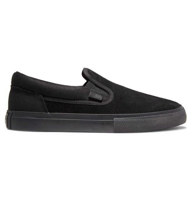 DC Manual Slip On Skate Skateskor Herr Svarta Svarta | TCKO-76315