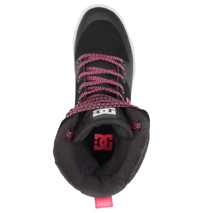 DC Nadene High Leg Winter Boots Vinterkängor Dam Svarta Vita Rosa | DJHG-73580