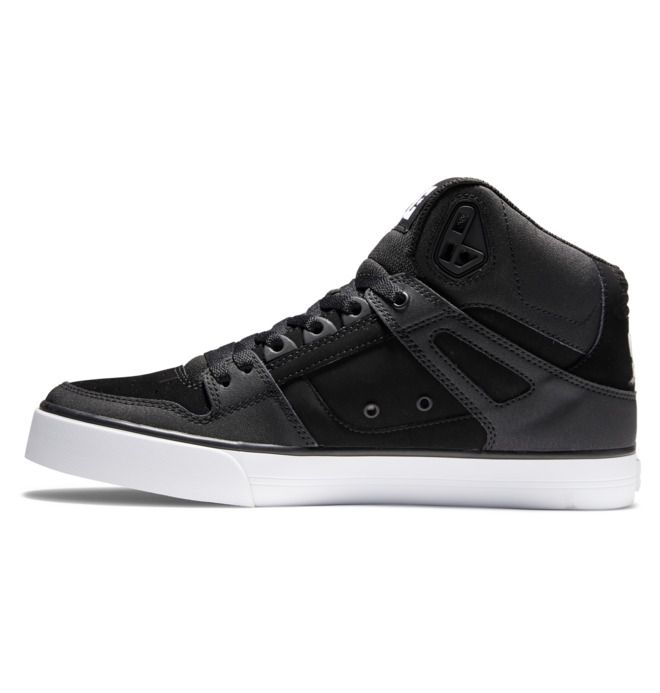 DC Pure High-Top Essentials Herr Svarta Svarta Vita | OMSX-15743