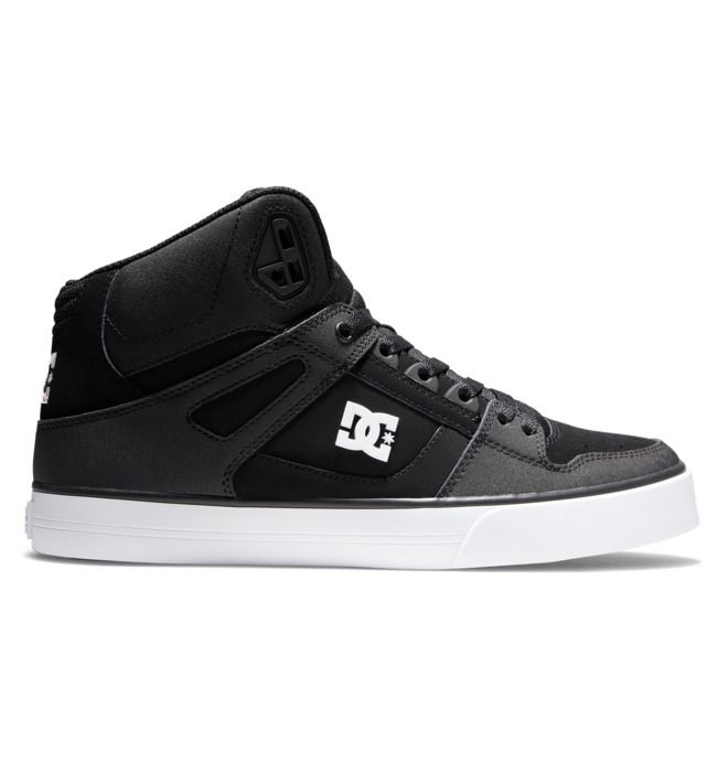 DC Pure High-Top Essentials Herr Svarta Svarta Vita | OMSX-15743