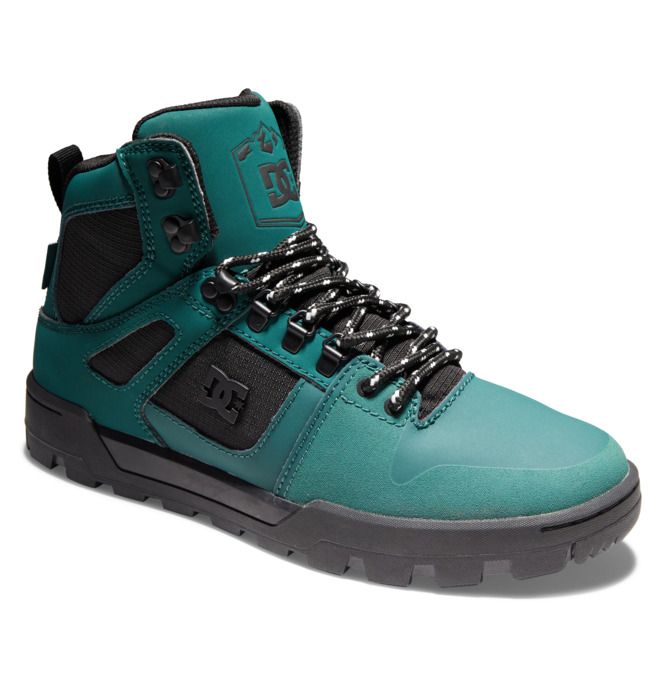 DC Pure High-Top Water-Resistant Winter Boots Vinterkängor Herr Mörkgröna | REYD-07186