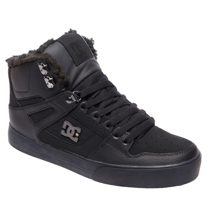 DC Pure High-Top Winter Vinterkängor Herr Svarta Svarta Svarta | VDGX-87194