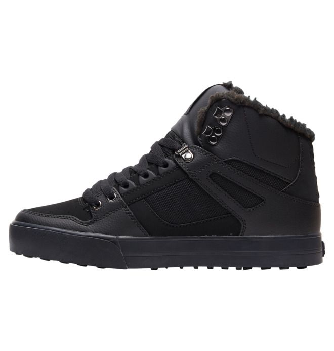 DC Pure High-Top Winter Vinterkängor Herr Svarta Svarta Svarta | VDGX-87194