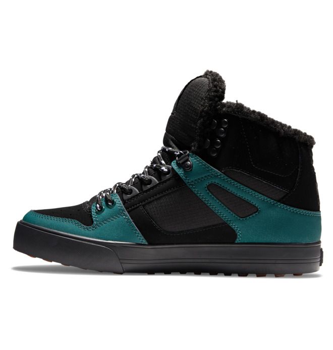 DC Pure High-Top Winter Vinterkängor Herr Svarta Svarta Gröna | TDYC-75820